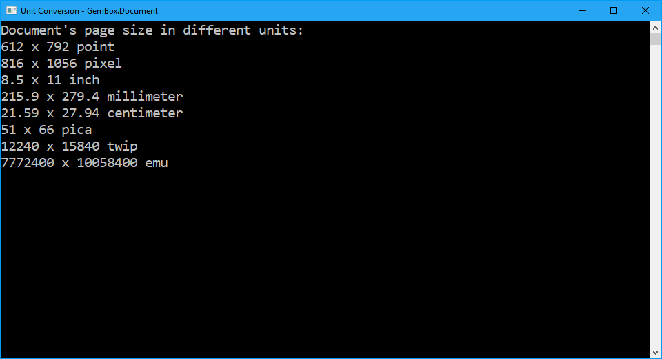 Unit Conversion in Word Documents in C# and VB.NET