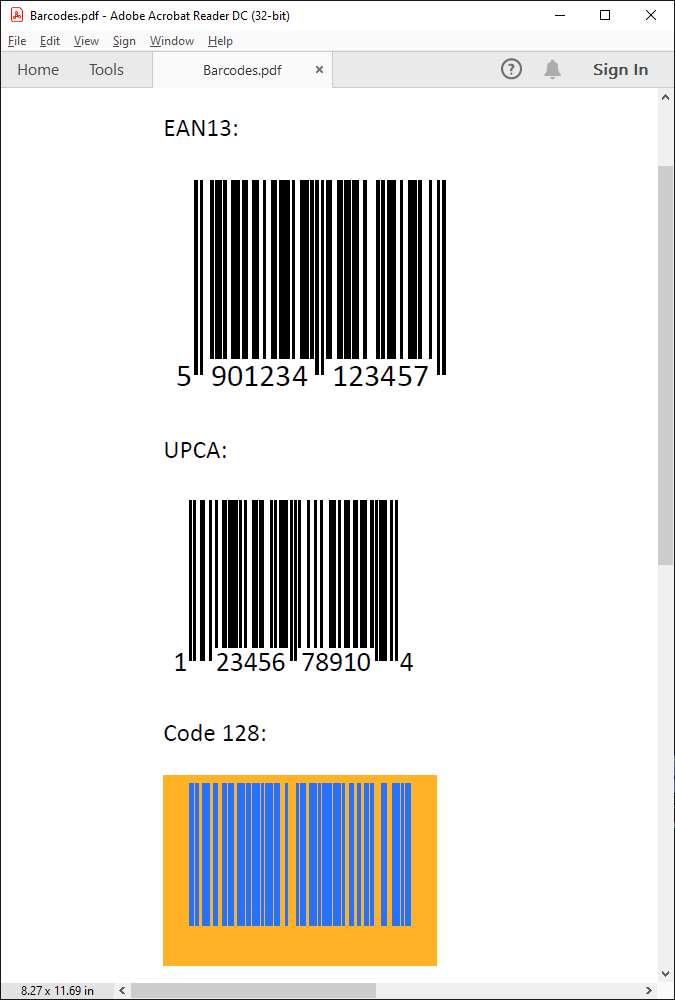 Generate Barcodes and QR Codes from C# /  applications