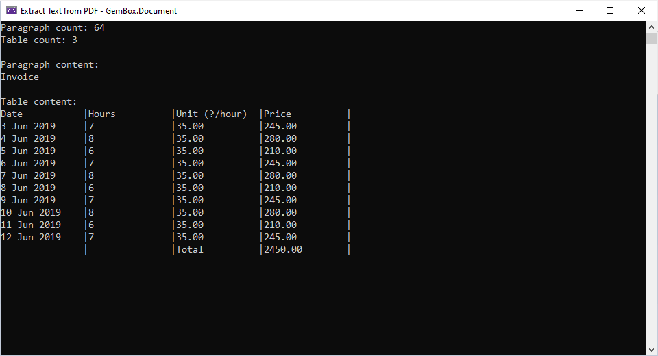 Extract text and tables from PDF in C# and VB.NETT