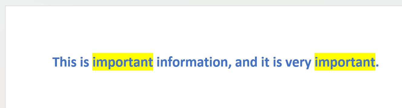 Highlighted text with GemBox.Document