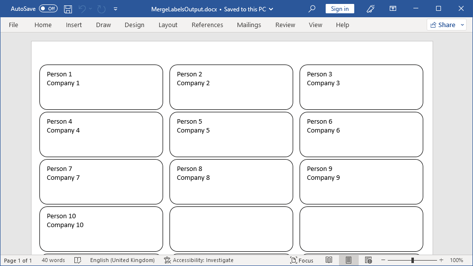 How to Make Pretty Labels in Microsoft Word