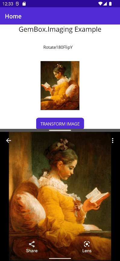 Image rotator/flipper on a native Android mobile app with MAUI