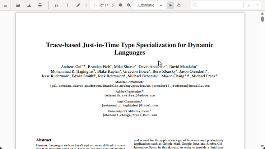 Digitally signing a PDF document in a browser.