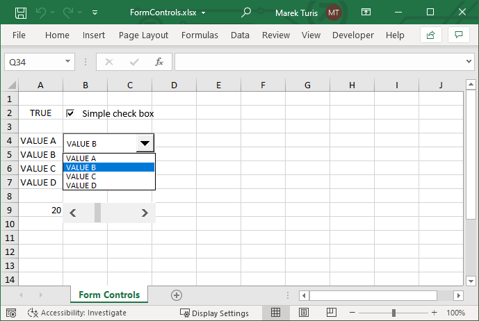 Excel Form Controls From C Vbnet Applications 2356