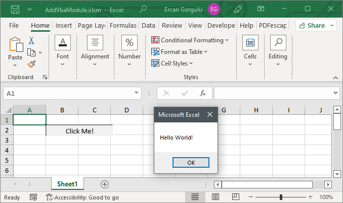 Vba Macros In Excel Worksheets Using C And Vbnet 3675