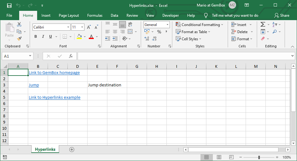 add hyperlinks to excel cells in c and vb net gembox spreadsheet example