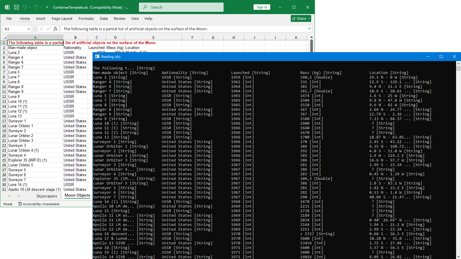 XLS sheet values read with GemBox.Spreadsheet