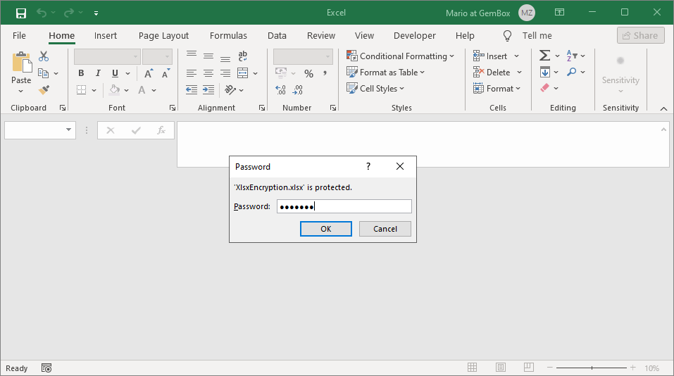 Encrypting and decrypting Excel file of XLSX format in C# and VB.NET