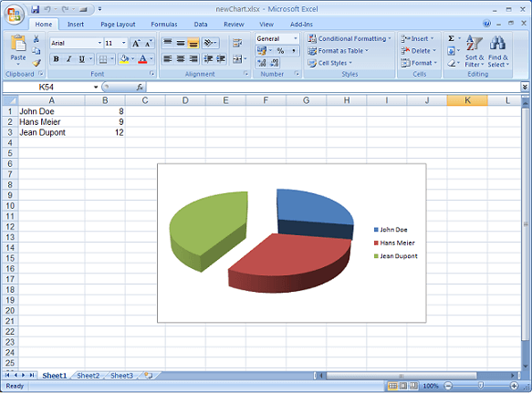 Export Charts to Excel from .NET applications - GemBox.Spreadsheet